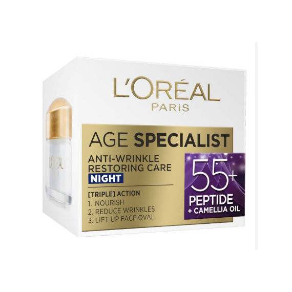 L'oreal Paris Age Specialist 55+ Cremă de noapte pentru față