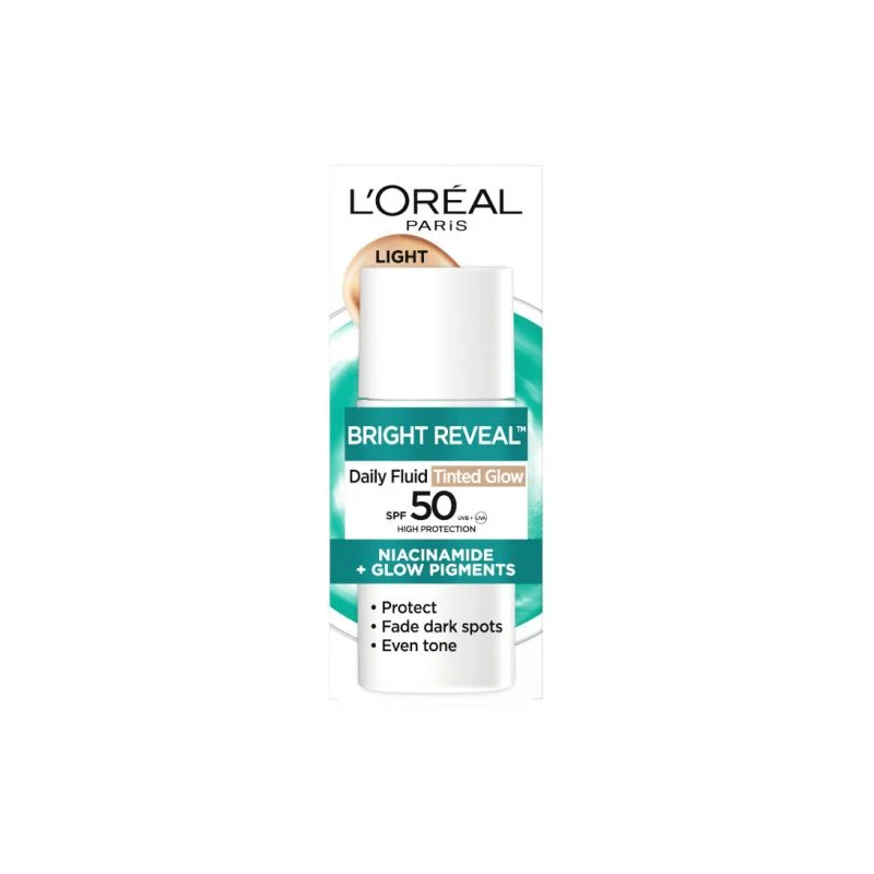 L'Oreal Paris Fluid facial colorat UV Bright Reveal Volum 50 ml Light