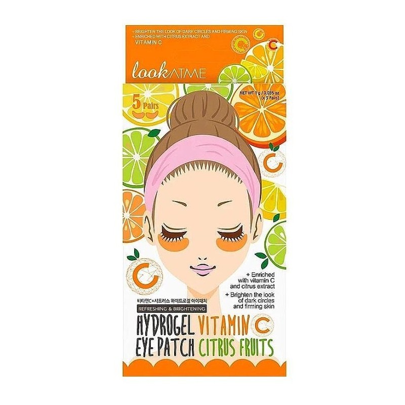 LOOKATME Hydro Gel Eye Patch Vitamin C and Citrus Plasturi pentru ochi cu hidrogel cu citrice și vitamina C