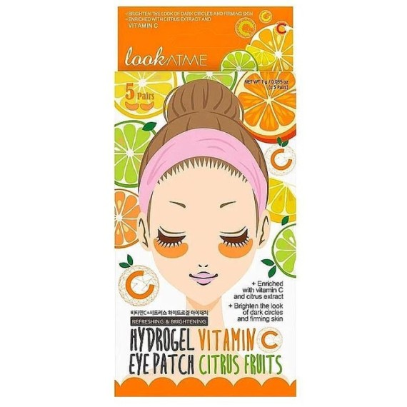 LOOKATME Hydro Gel Eye Patch Vitamin C and Citrus Plasturi pentru ochi cu hidrogel cu citrice și vitamina C