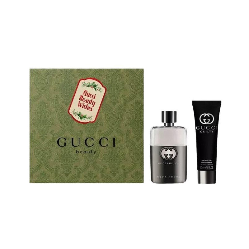 Set cadou Gucci Guilty pentru bărbați, Volum EDT 90 ml + 75 ml stick