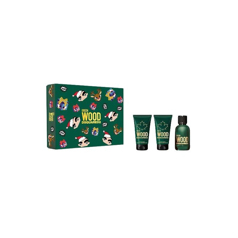 Dsquared Green Wood For Him Set cadou pentru barbati