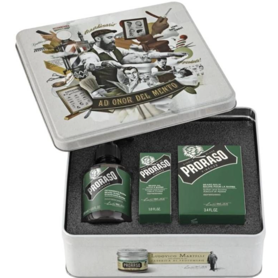 Proraso Metal Box Beard Care Refreshing Set de 3 piese