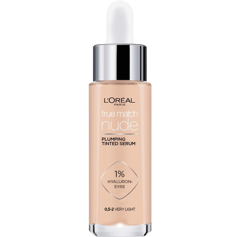 L'Oréal Paris True Match Nude Plumping Serum Ser hidratant de tonifiere 30ml Volum 0.5-2 Very light