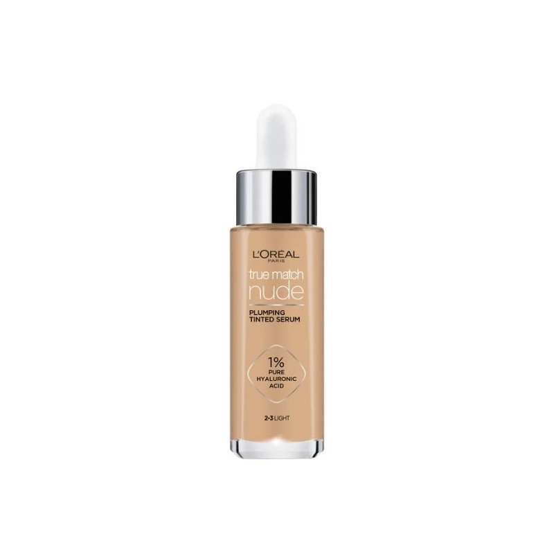 L'Oréal Paris True Match Nude Plumping Serum Ser hidratant de tonifiere 30ml Volum 2-3 Light