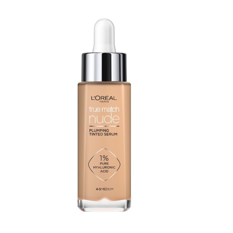 L'Oréal Paris True Match Nude Plumping Serum Ser hidratant de tonifiere 30ml Volum 4-5 Medium