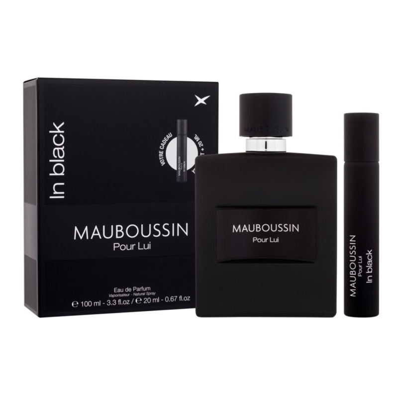 Mauboussin Pour Lui In Black Set cadou pentru Bărbați Volum EDP 100 ml + EDP 20 ml