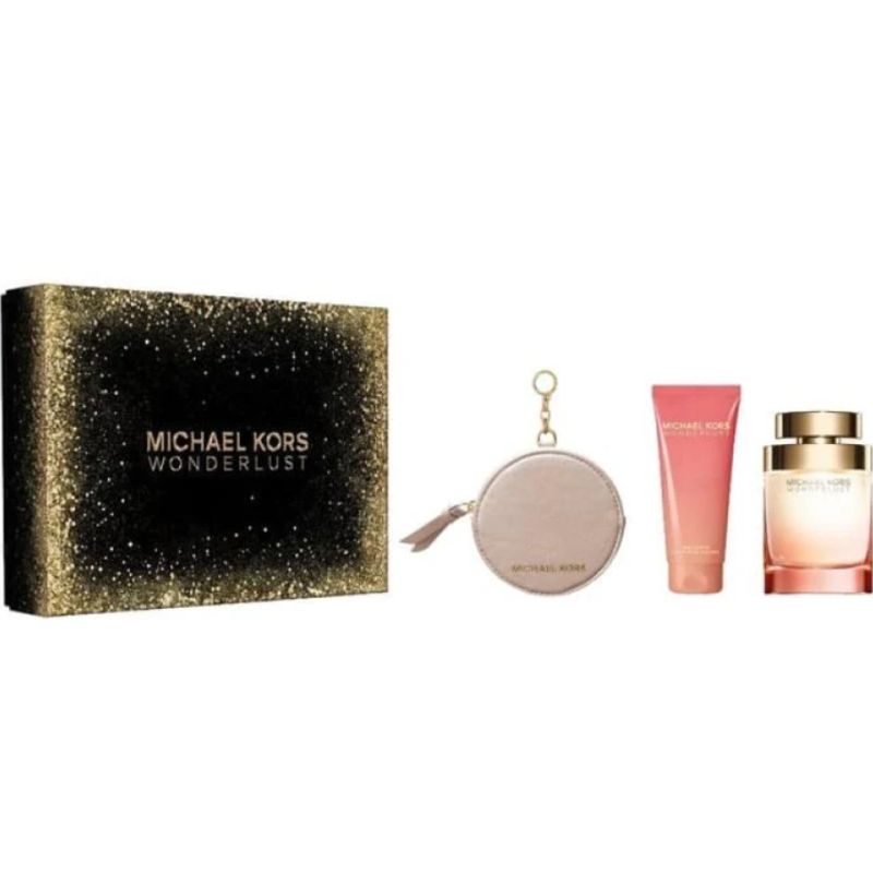 Michael Kors Wonderlust Set cadou pentru Femei Volum EDP 100 ml + 100 ml loțiune de corp + articole de toaletă