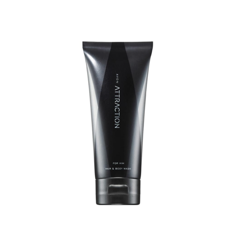 Avon Attraction Șampon pentru păr și corp Volum 200 ml