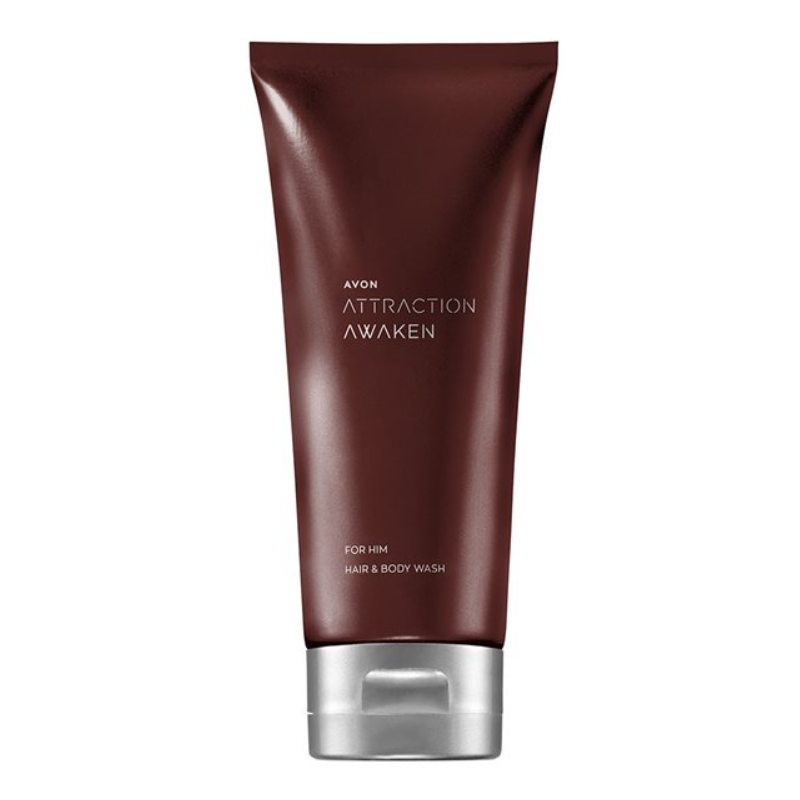 Avon Attraction Awaken Șampon pentru păr și corp Volum 200 ml