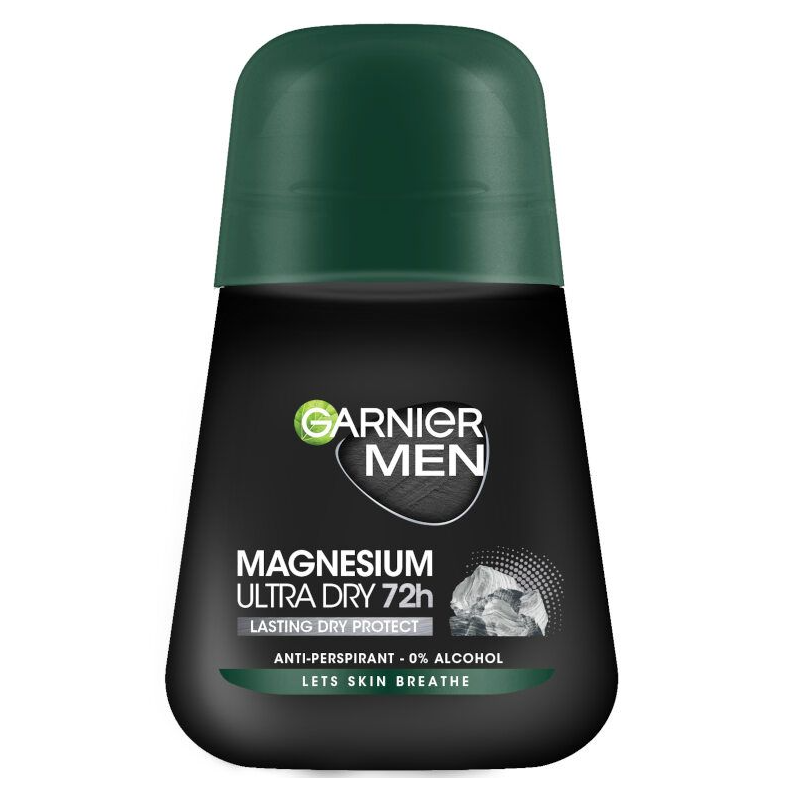 Garnier Men Magnesium Ultra Dry 72H Roll-on pentru bărbați Volum 50 ml