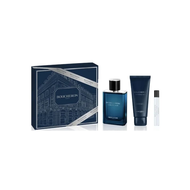 Boucheron Singulier Set de cadou pentru Bărbați Volum EDP 100 ml + gel de duș 100 ml + EDP 7,5 ml