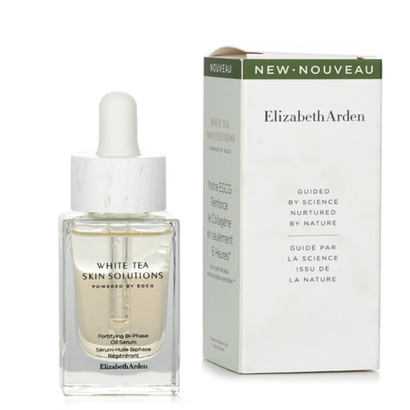 Elizabeth Arden White Tea Skin Solutions Fortifying Bi-Phase Oil Serum Ser de față hrănitor Volum 30 ml