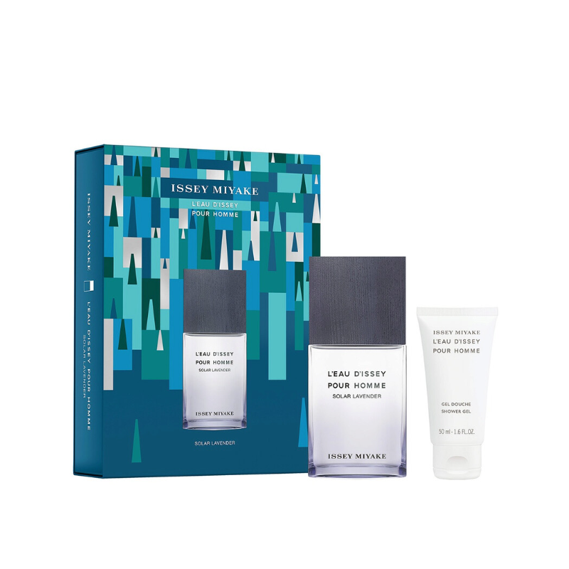 Issey Miyake L'Eau d'Issey Solar Lavender Set cadou pentru Bărbați Volum EDT 50 ml + 50 ml gel de duș