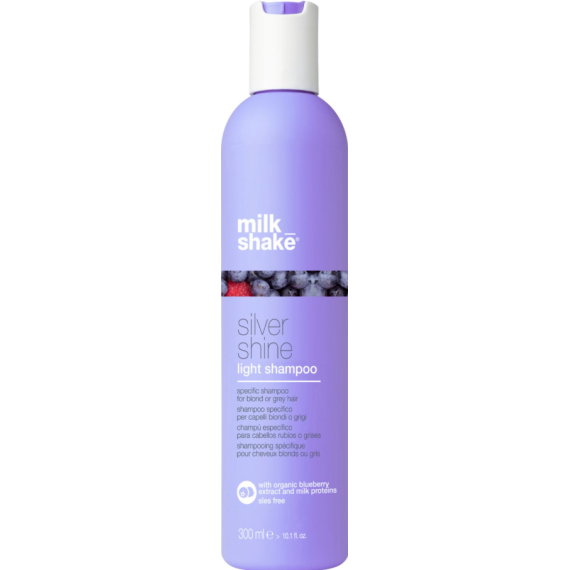 Milk Shake Silver Shine Light Shampoo Șampon pentru păr blond, neutralizează tonurile de culoare