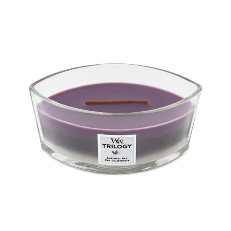WoodWick Trilogy Amethyst Sky Lumânare parfumată