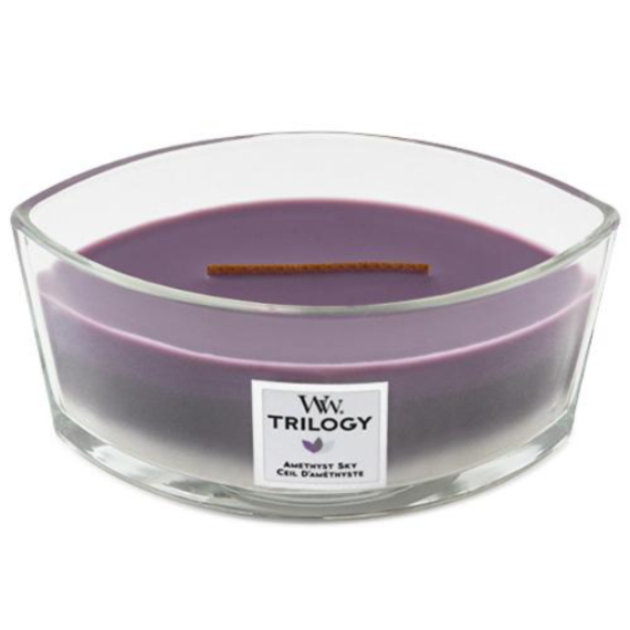 WoodWick Trilogy Lumânare parfumată Amethyst Sky
