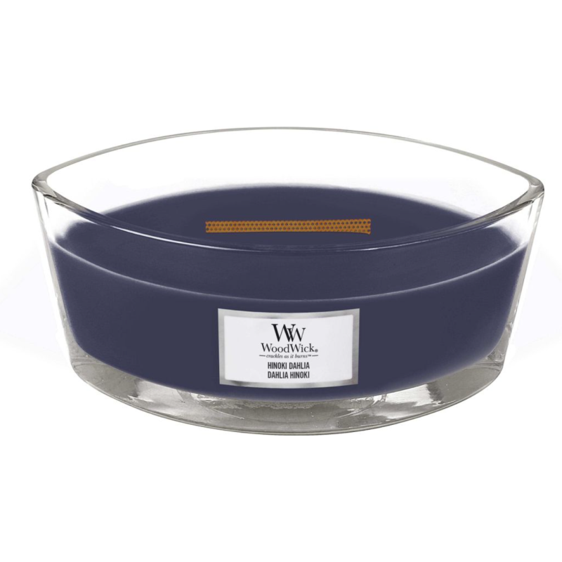WoodWick Hinoki Dahlia Lumânare parfumată Volum 453.6 g