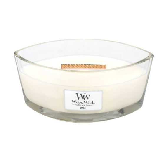 WoodWick Linen Lumânare parfumată