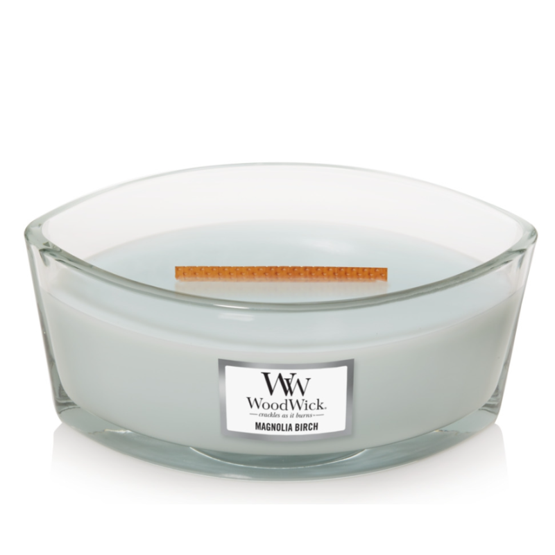 WoodWick Magnolia Birch Lumânare parfumată Volum 453.6 g