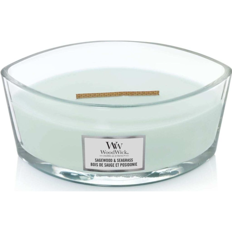 WoodWick Sagewood And Seagrass Lumânare parfumată Volum 453.6 g