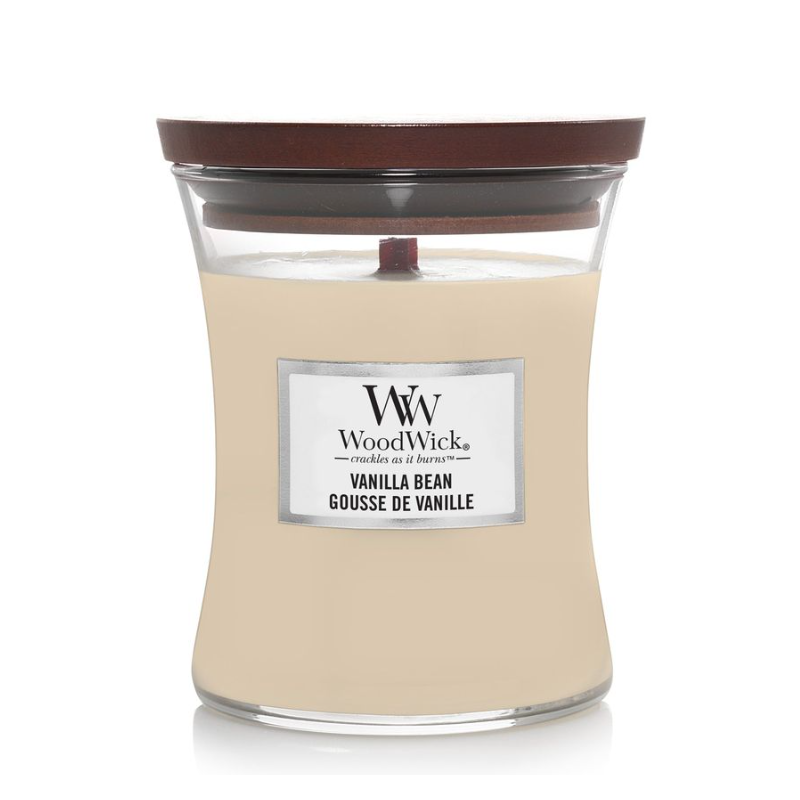 WoodWick Vanilla Bean Lumânare parfumată Volum 275 g.