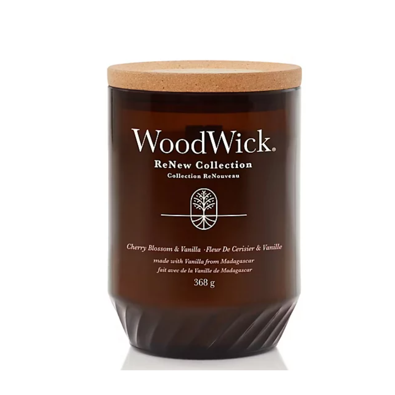 WoodWick Renew Cherry Blossom & Vanilla Lumânare parfumată Volum 368 g.