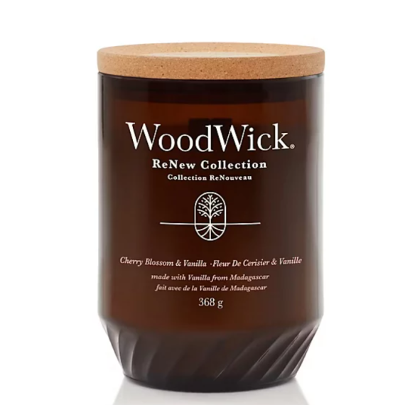 WoodWick Renew Cherry Blossom & Vanilla Lumânare parfumată
