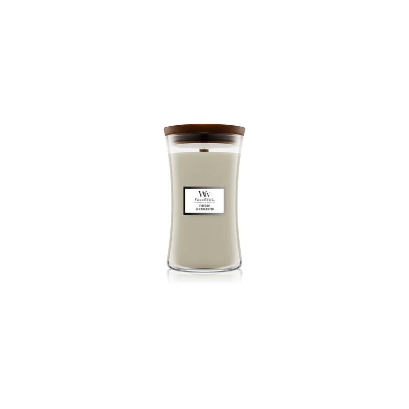 WoodWick Fireside Au Coin Du Feu Lumânare aromată cu fitil din lemn Volum 609.5 g