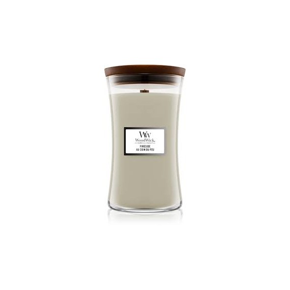 WoodWick Fireside Au Coin Du Feu Lumânare aromată cu fitil din lemn