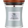WoodWick Sagewood And Seagrass Lumânare aromată cu fitil din lemn