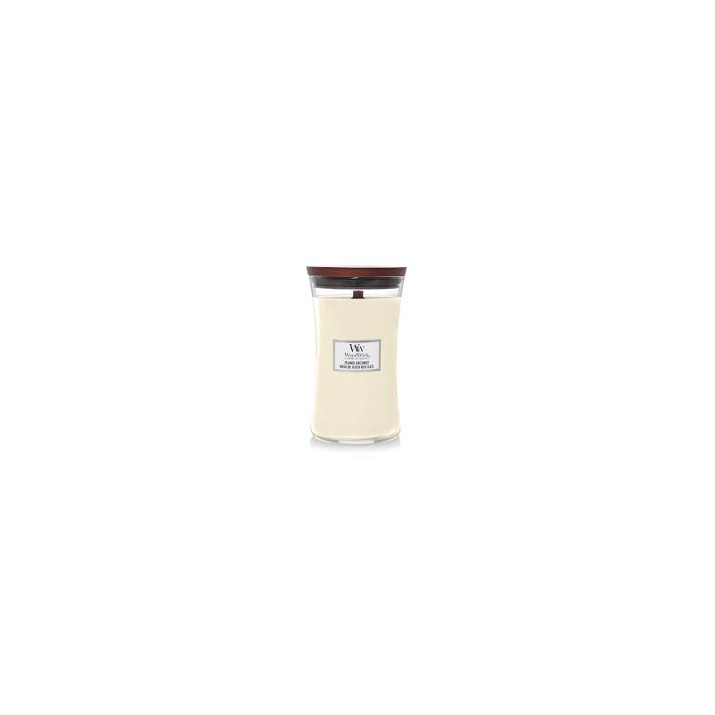 WoodWick Island Coconut Tril Lumânare aromată cu fitil din lemn Volum 609.5 g