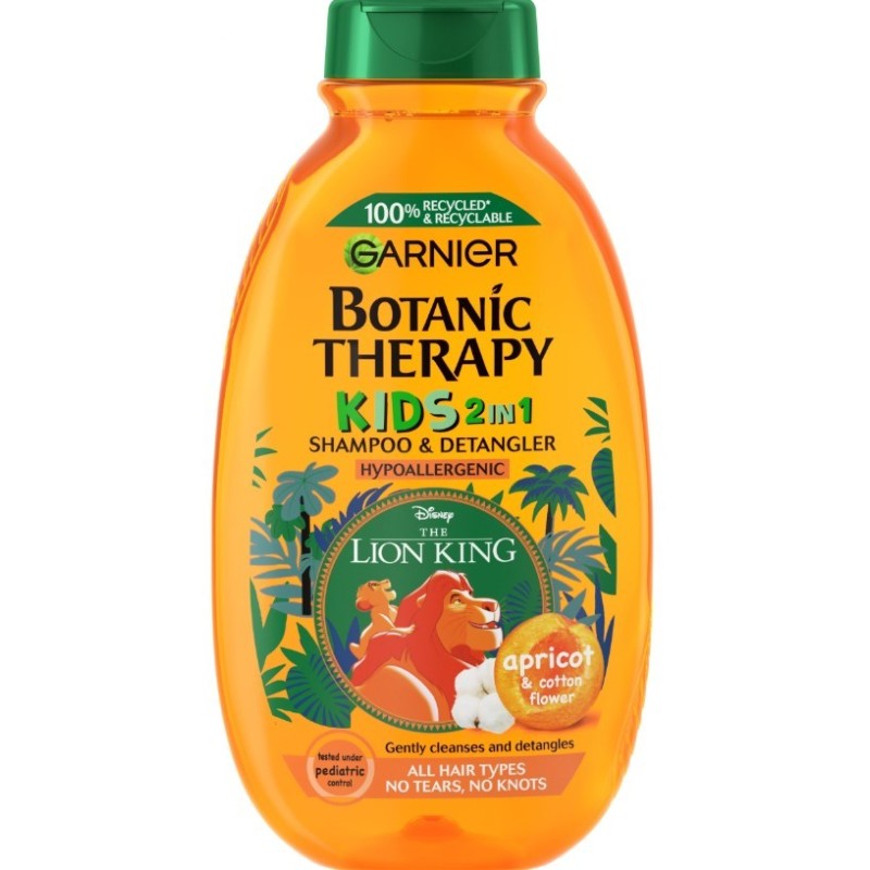 Garnier Botanic Therapy kids Apricot 2в1 șampon și balsam pentru copii, pentru orice tip de păr Volum 250 ml