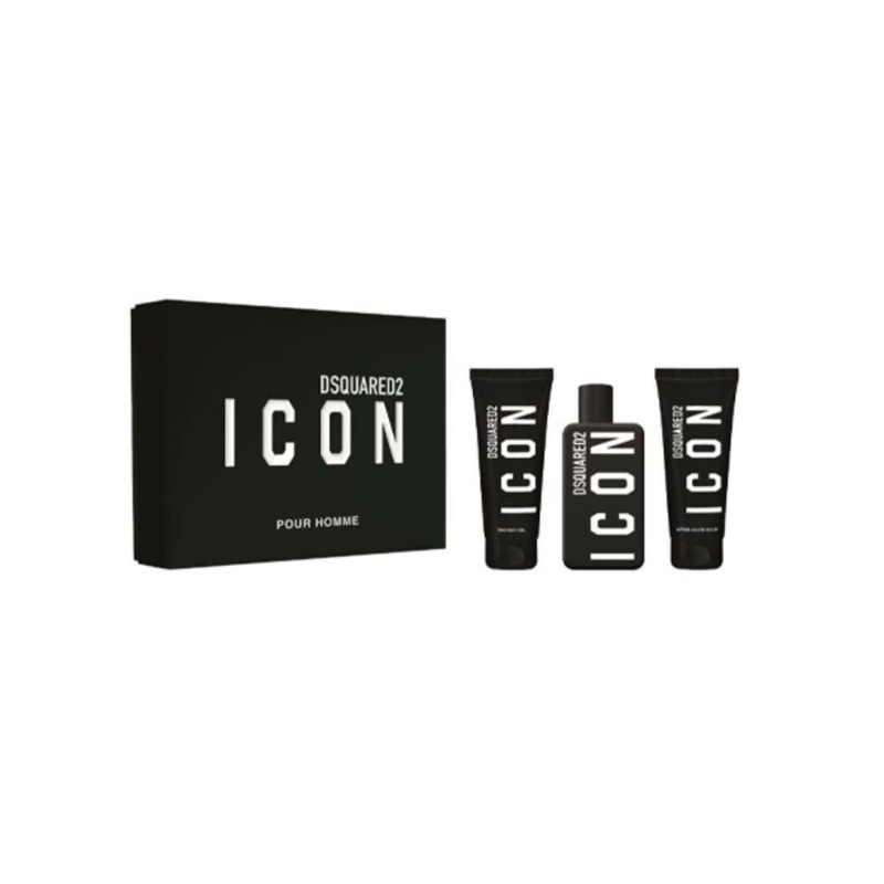 Dsquared2 Icon Pour Homme Set cadou pentru bărbați Volum EDP 100 ml + 100 ml gel de duș + 100 ml loțiune de corp