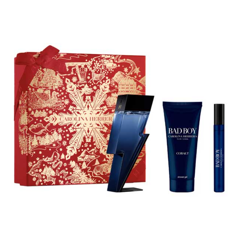 Carolina Herrera Bad Boy Cobalt Elixir Set cadou pentru Bărbați