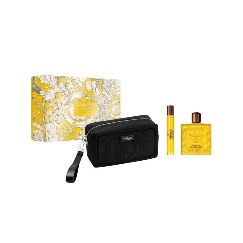 Versace Eros Energy Set cadou pentru bărbați Volum EDP 100 ml + EDP 10 ml + geantă de toaletă