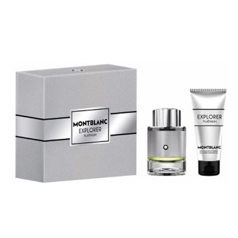 Mont Blanc Explorer Platinum Set cadou pentru bărbați Volum EDP 60 ml + 100 ml gel de duș