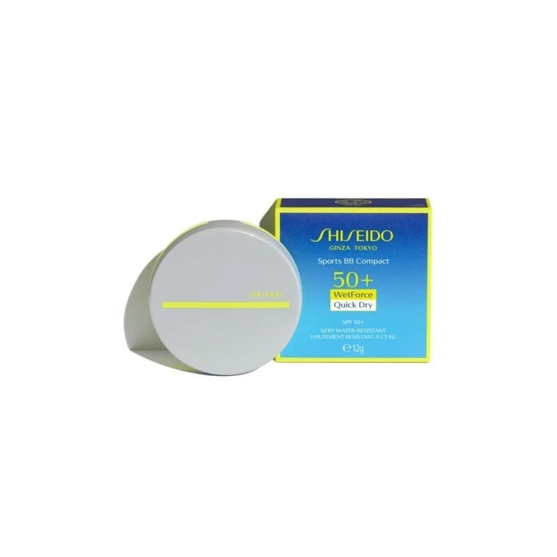 Shiseido Sports BB Compact SPF 50+ Fond de ten mediu închis la culoare cu factor de protecție solară Volum 12 g