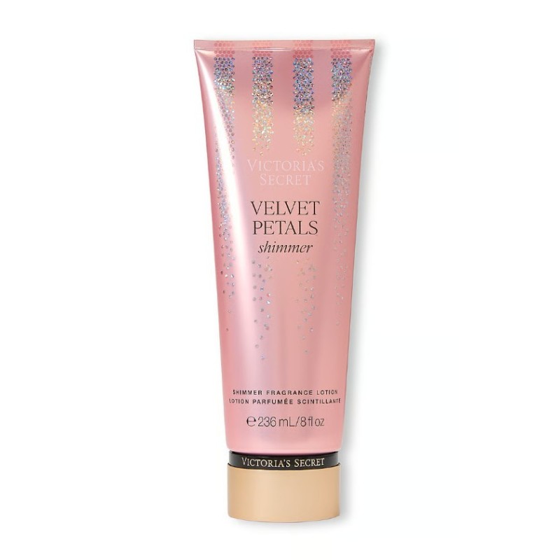 Victoria`s Secret Velvet Petals Shimmer Loțiune de corp aromatică pentru femei cu efect strălucitor Volum 236 ml
