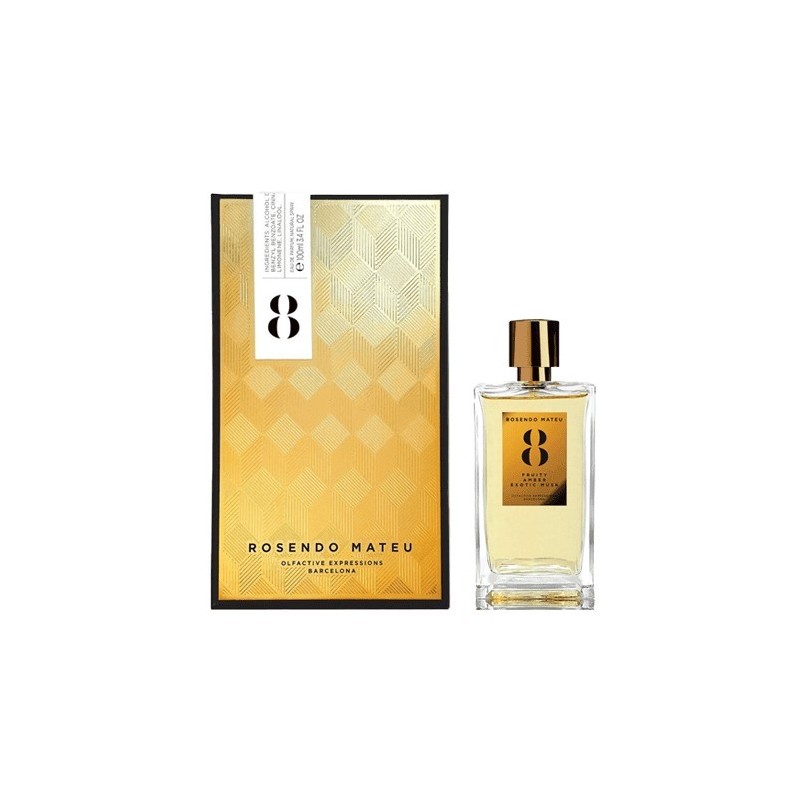 Rosendo Mateu Nº 8 Fructe, chihlimbar, mosc exotic Apa de parum Unisex EDP Volum 100 ml