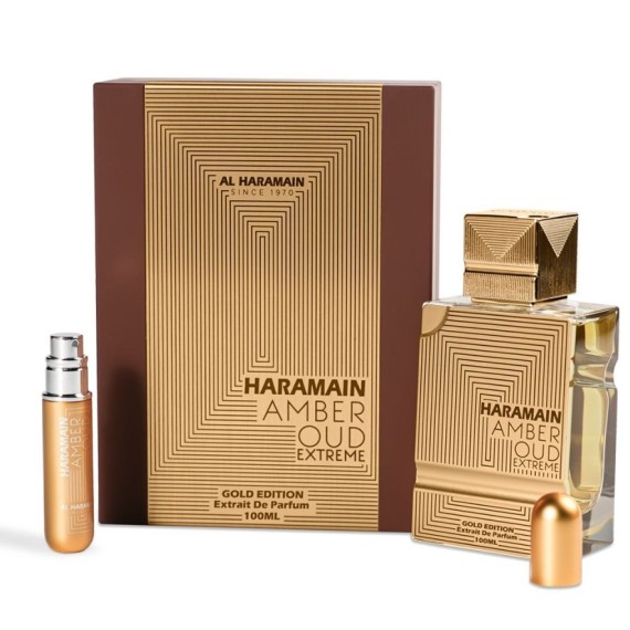 Al Haramain Amber Oud Gold Edition Extreme Pure Parfum Set cadou unisex