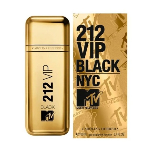Carolina Herrera 212 VIP Black MTV Eau de Parfum pentru bărbați EDP