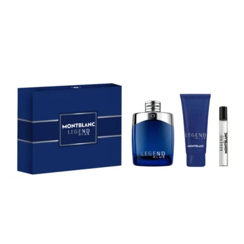 Mont Blanc Legend Blue Set cadou pentru Bărbați Volum EDP 100 ml + gel de duș 100 ml + EDP 7,5 ml