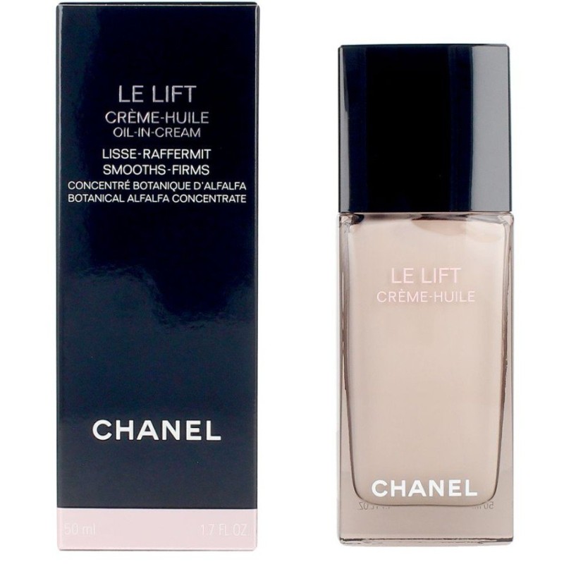Chanel Le Lift Crème-Huile Face and Neck Oil-In-Cream Cremă pentru față și gât cu efect de netezire și fermitate