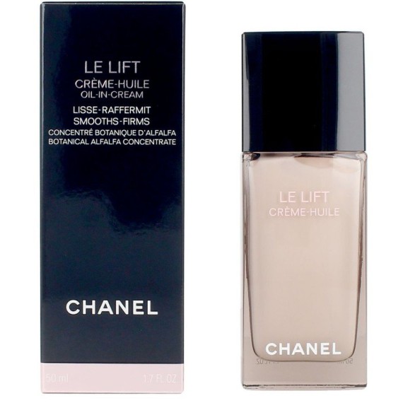 Chanel Le Lift Crème-Huile Face and Neck Oil-In-Cream Cremă pentru față și gât cu efect de netezire și fermitate