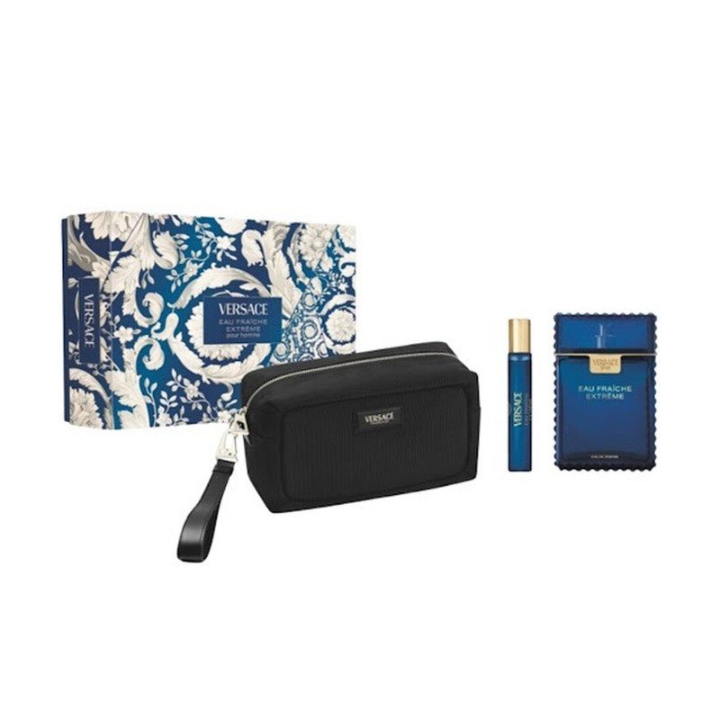 Versace Man Eau Fraiche Extreme Set cadou pentru bărbați Volum EDP 100 ml + EDP 10 ml + geantă de toaletă