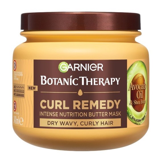 Garnier Mască de păr Botanic Therapy Avocado Oil & Shea Butter Pentru păr uscat și creț