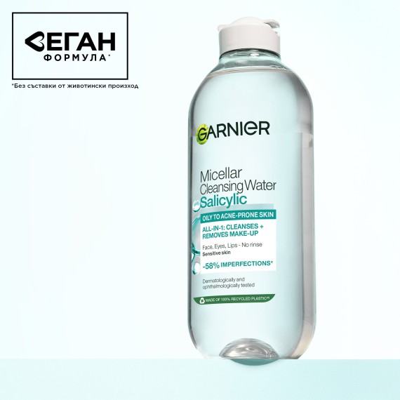 Garnier Salicylic Micellar Cleansing Water All-in-One Apă micelară demachiantă pentru față