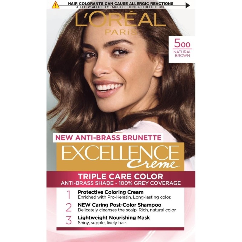 L'Oréal EXCELLENCE Creme Vopsea de păr Volum 500 True Light Brown