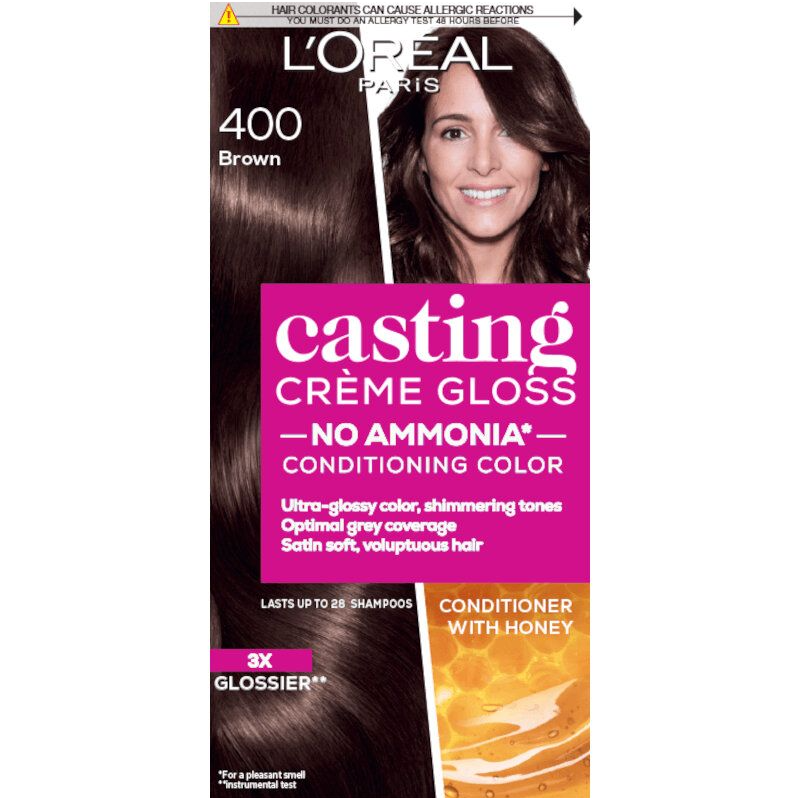 L'Oreal Paris Casting Creme Gloss 400 Brown Vopsea de păr Volum 400 Brown